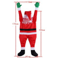 1pcs 66.93inch Velvet Santa Claus Climbing Wall Window Balcony Roof Mantel Chimney Hanging Outdoor New Year Christmas decoration